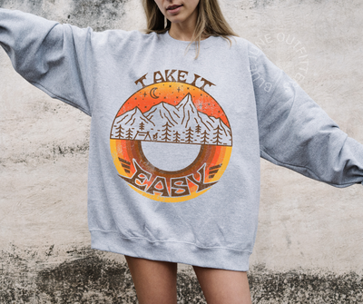 Take It Easy | Retro Nature Sweatshirt