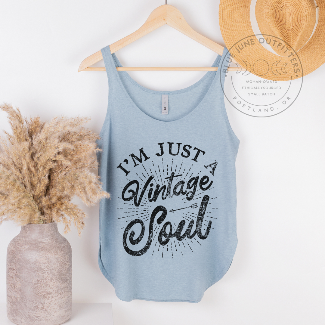I'm Just A Vintage Soul | Women's Retro Tank
