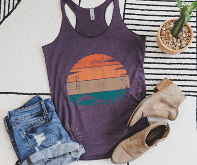 Sunset Nature Tank | Women's Racerback Tank Top