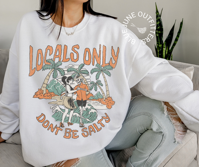 LOCALS ONLY | SALTY BEACH CREWNECK SWEATSHIRT