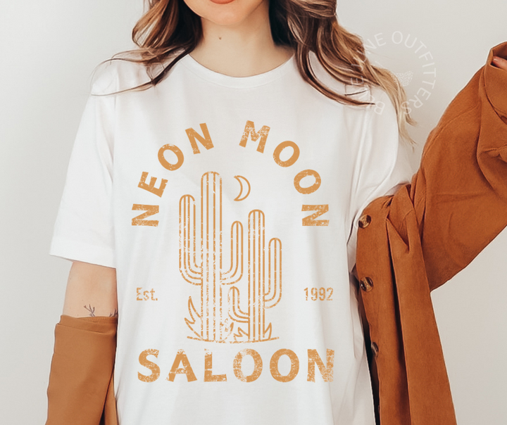 Neon Moon Saloon | Retro Desert Comfort Colors® Tee