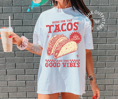 TACOS AND GOOD VIBES | RETRO FOODIE TEE