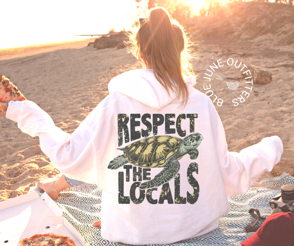 RESPECT THE LOCALS | SEA TURTLES SEA LIFE HOODIE