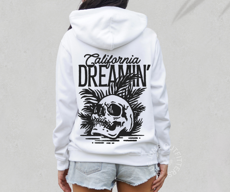 California Dreamin' | Trendy Skull Hoodie