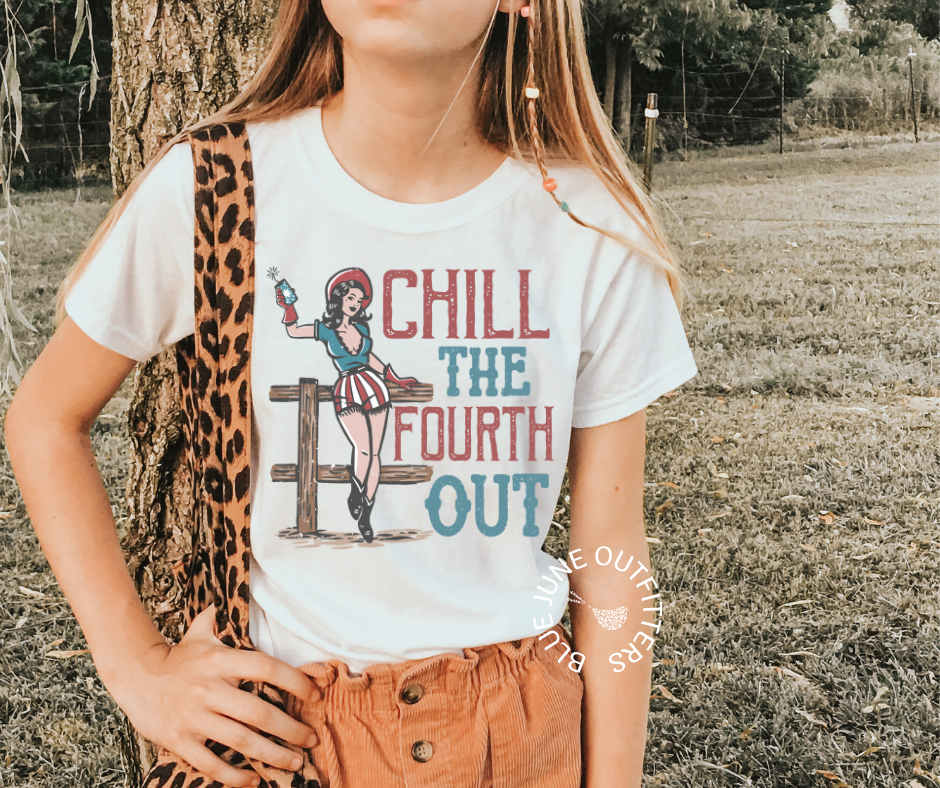 Chill The Fourth Out | Funny Youth Fourth of July Tee