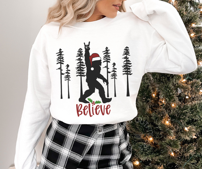 Believe Big Foot Christmas Sweatshirt