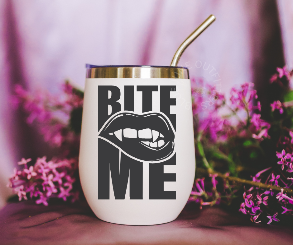 Bite Me Vampire | Witchy Stainless Steel Tumbler