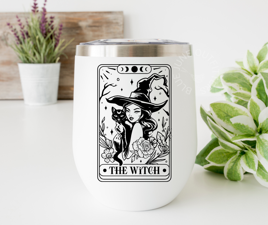 The Witch Tarot | Stainless Steel Wine Tumbler