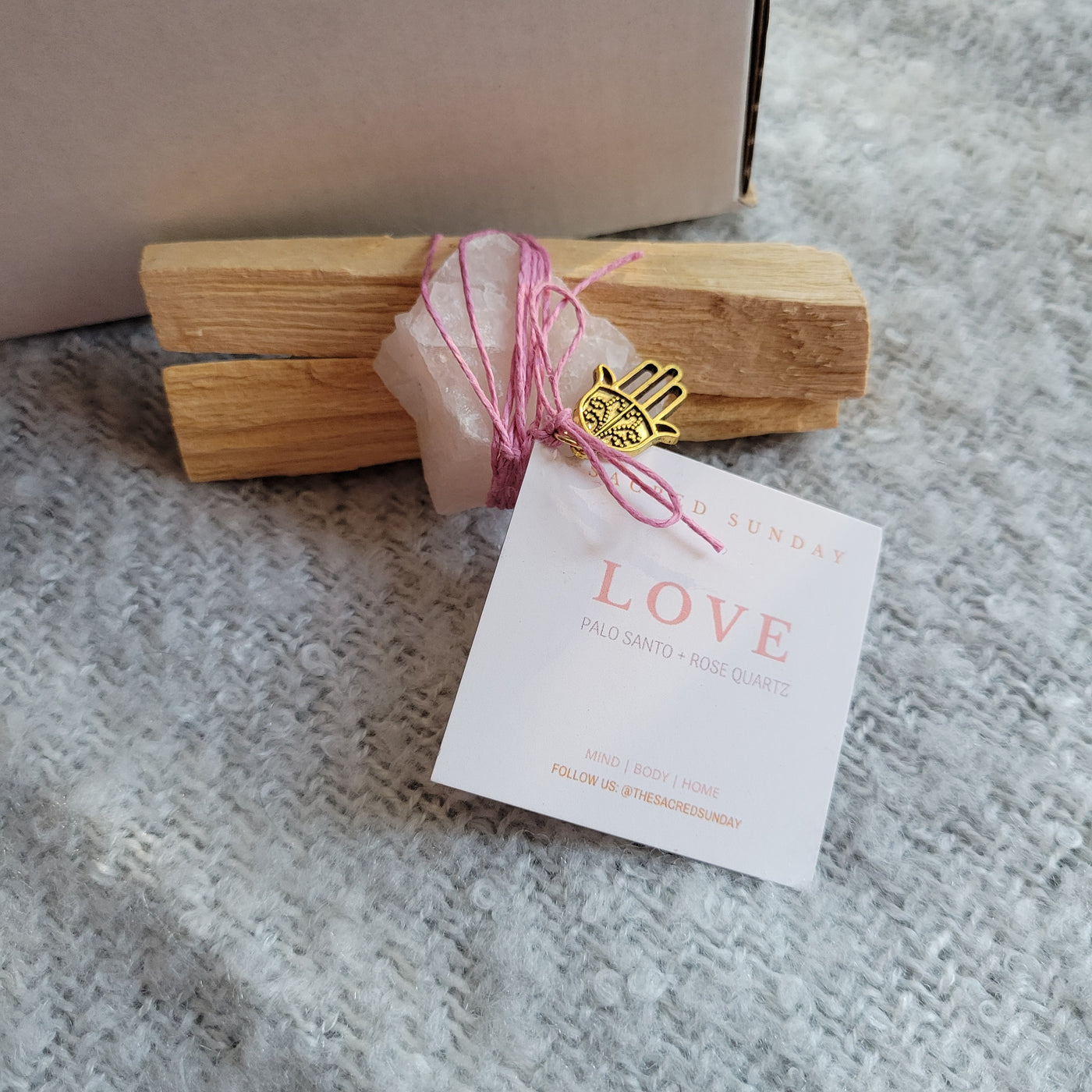 Rose Quartz Love Themed Gift Box