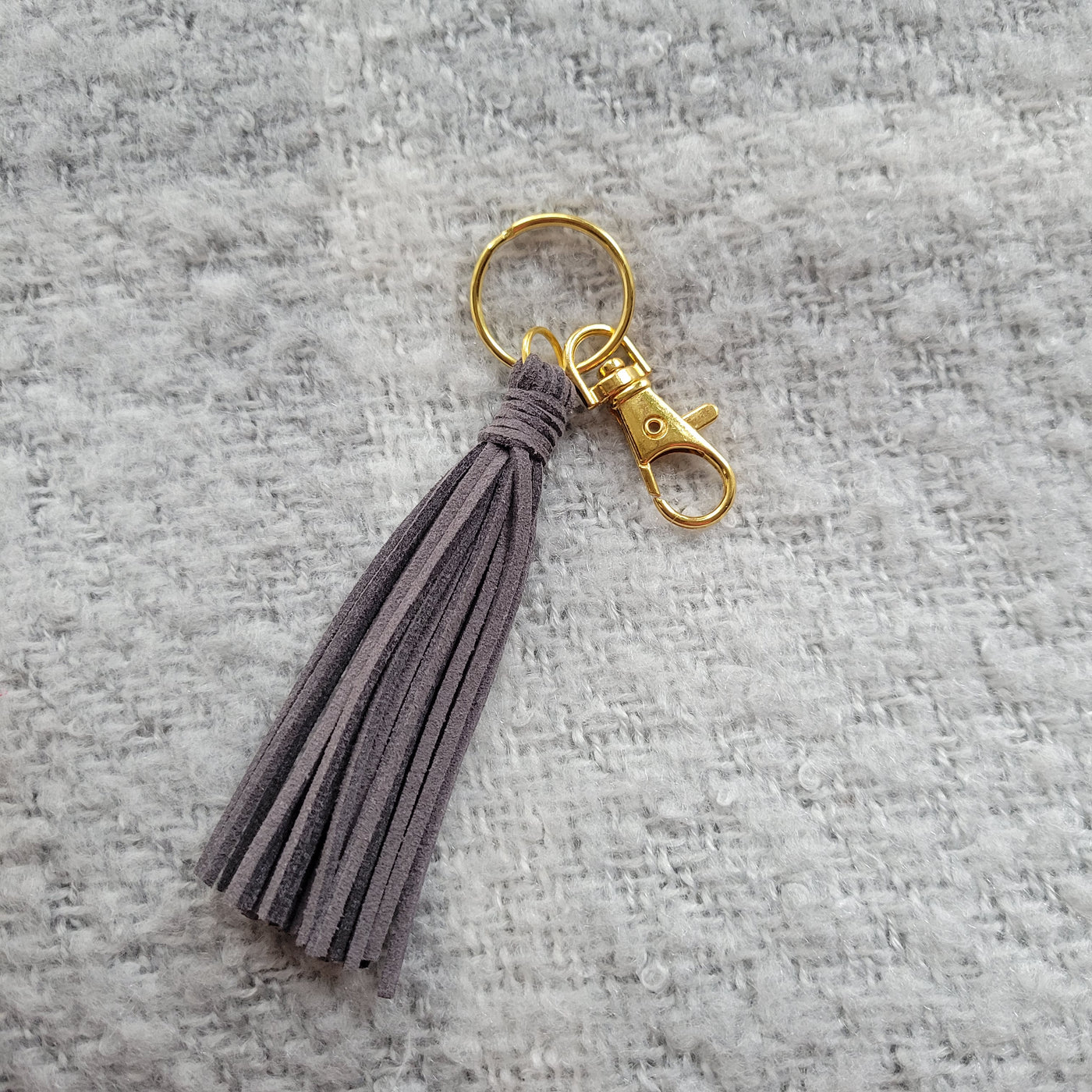 18k Gold Plated Jewelry & Suede Tassel Keychain Gift Box