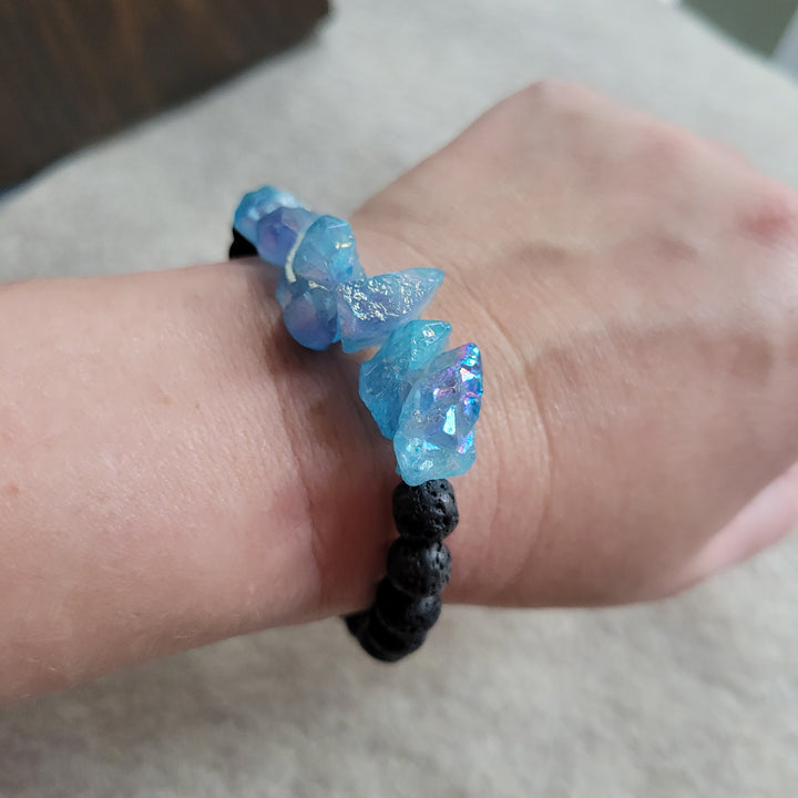 Aura Quartz Stretch Bracelet