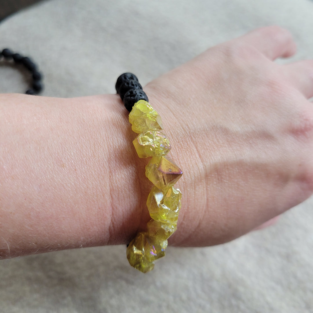Aura Quartz Stretch Bracelet