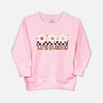 Life Is Good | Retro Toddler Sweatshirt