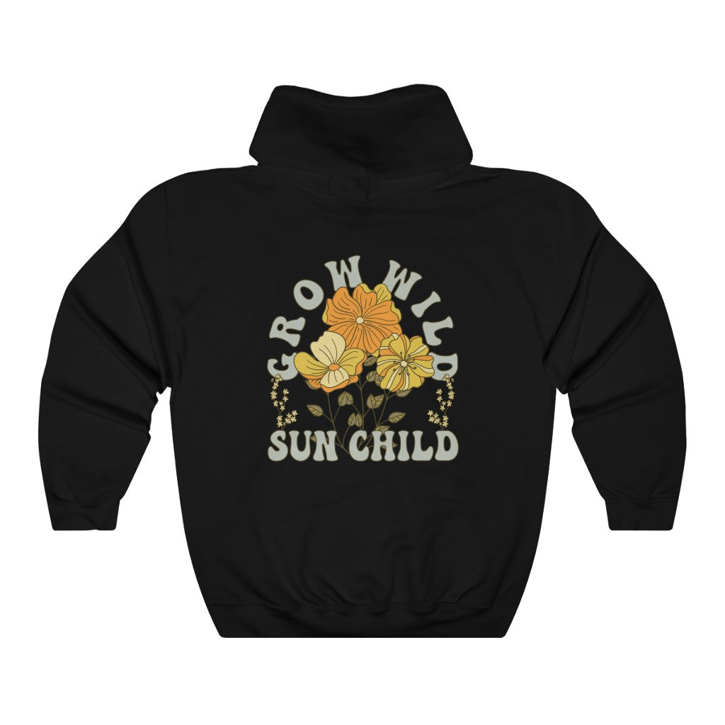 Buy Grow Wild Sun Child | Retro Boho Hoodie