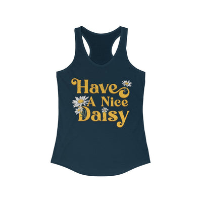 Best Have A Nice Daisy Hippie Racerback Tank Women's 