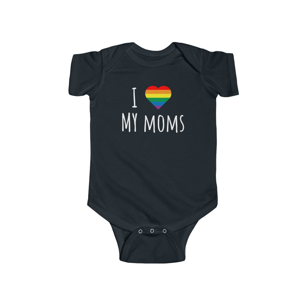 I Love My Moms | Baby Pride Bodysuit