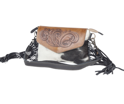 Anam Cara Fringed Leather Bag by Myra Bag