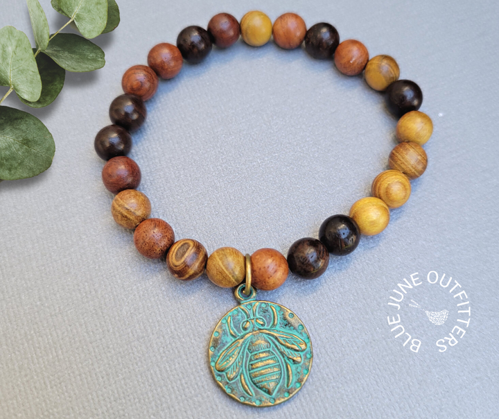 Queen Bee Boho Beaded Bracelet