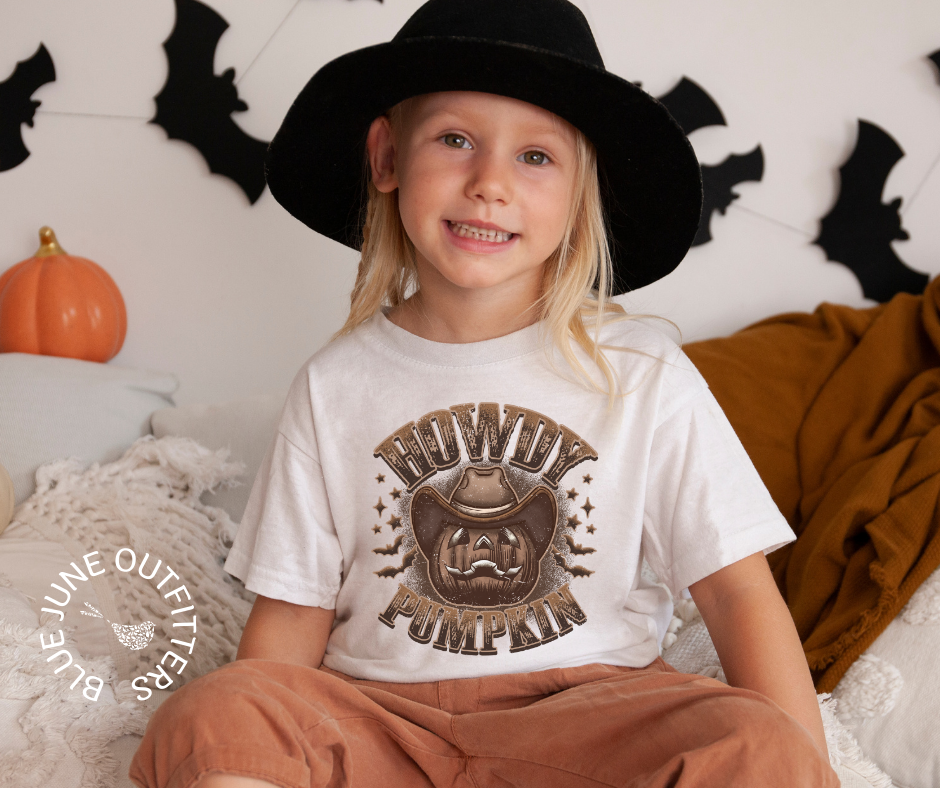 Howdy Pumpkin | Toddler Country Western Halloween Tee