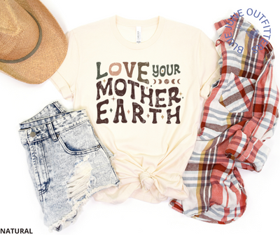 Love Your Mother Earth | Boho Earth Day Unisex Tee