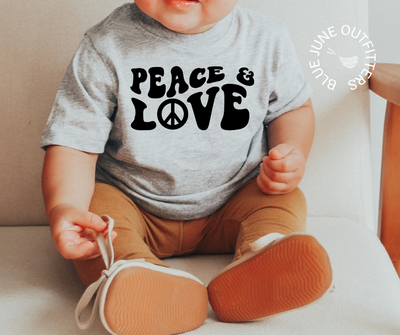 Peace & Love | Hippie Toddler Tee