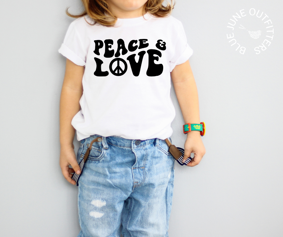 Peace & Love | Hippie Toddler Tee