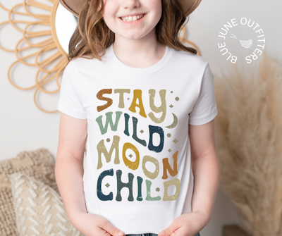 Stay Wild Moon Child | Boho Youth Tee