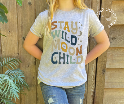 Stay Wild Moon Child | Boho Youth Tee