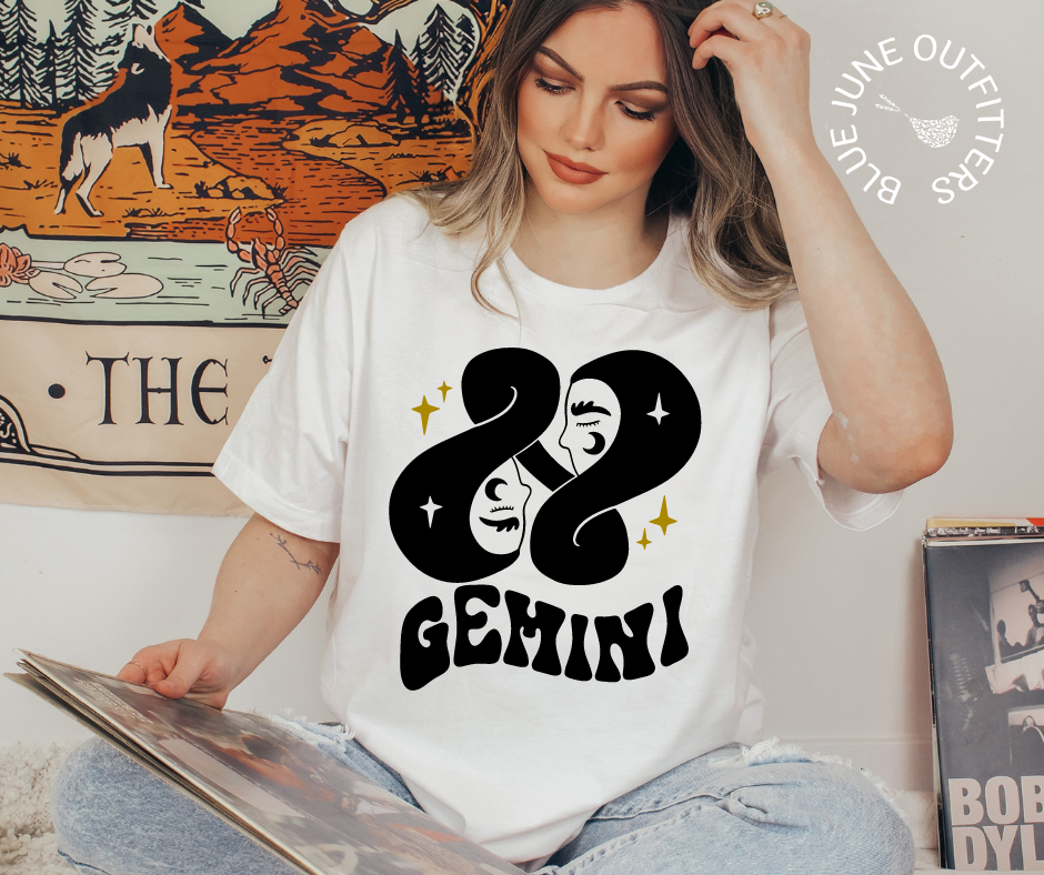 Gemini | Retro Zodiac Tee