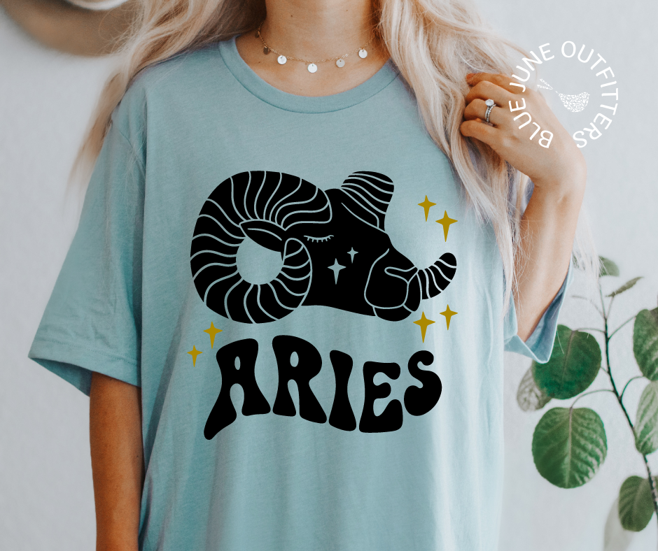 Aries | Retro Zodiac Tee