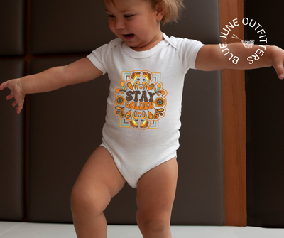 Stay Golden | Retro Boho Baby Bodysuit