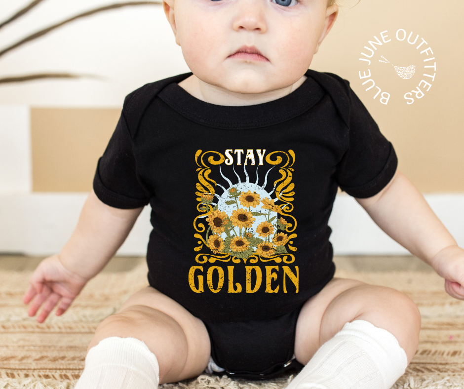 Stay Golden | Hippie Baby Bodysuit