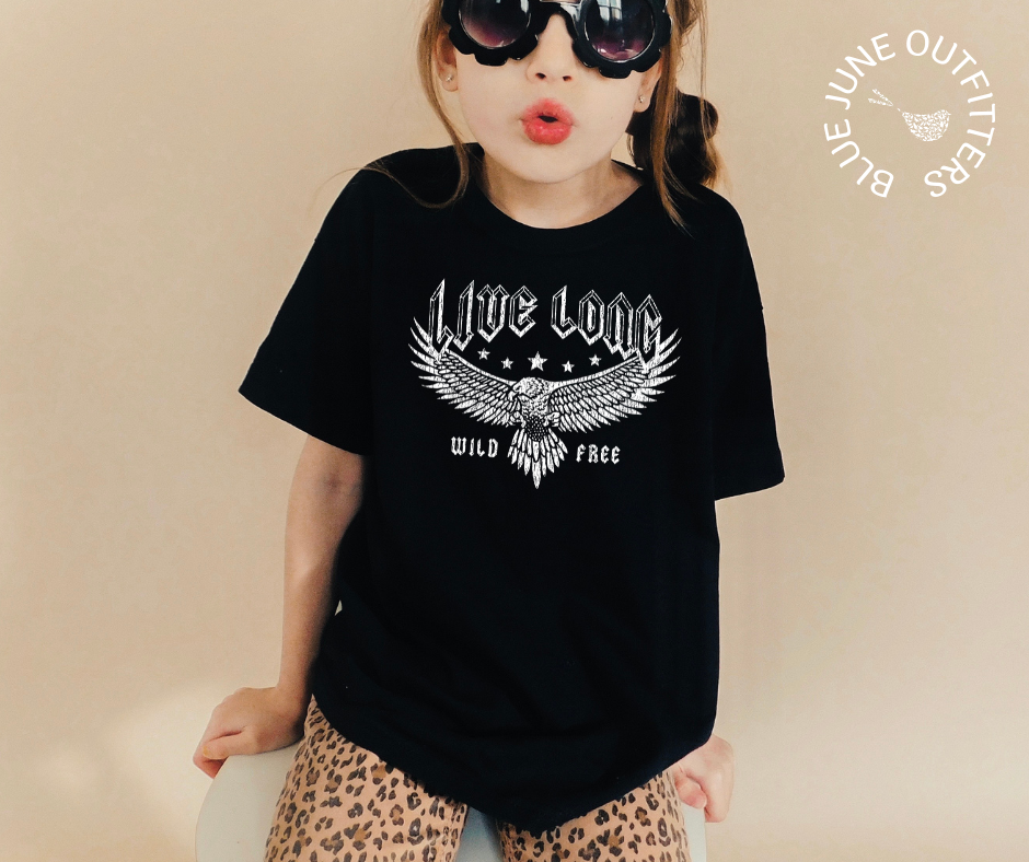 Live Long Wild & Free | Freedom Toddler Tee