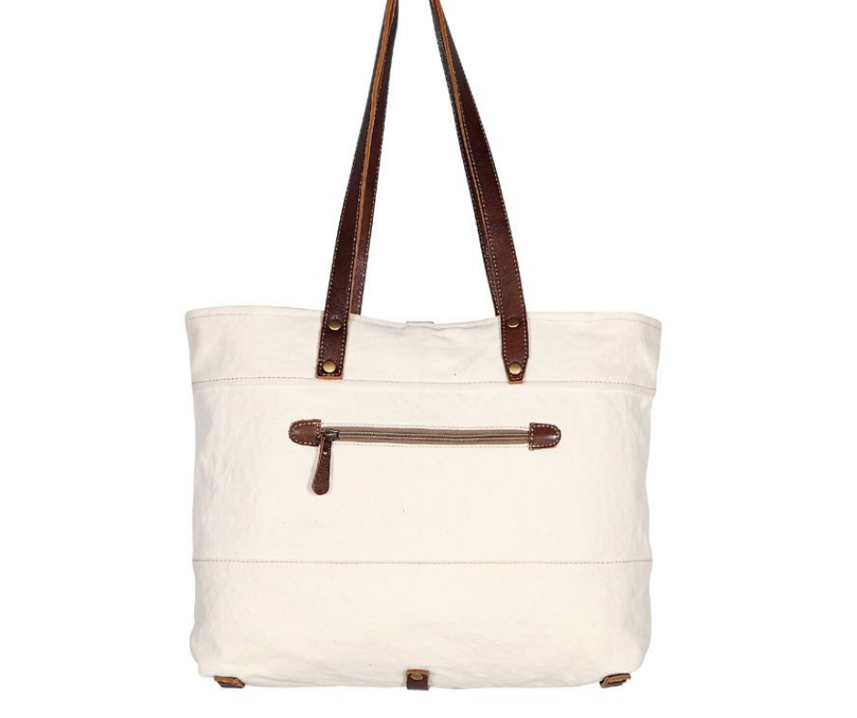 Pure Bliss Canvas & Leather Weekender Bag