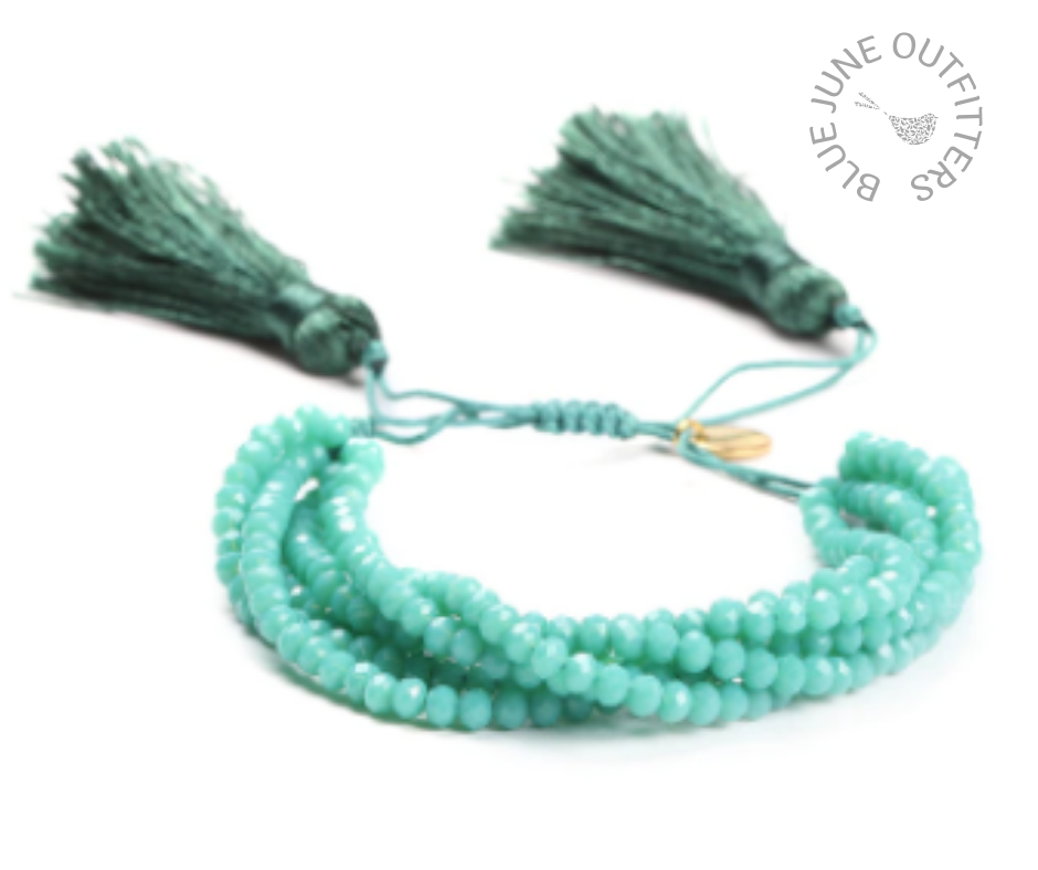 Bohemian Beaded Tassel Bracelet