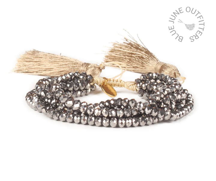 Bohemian Beaded Tassel Bracelet