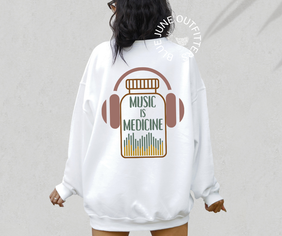 Music Is Medicine Crewneck Sweatshirt
