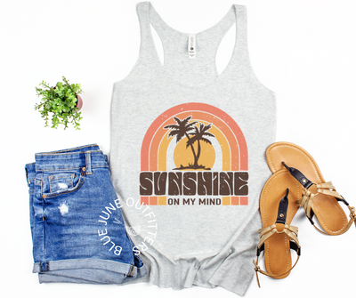 Sunshine On My Mind | Retro Beach Tank Women's 