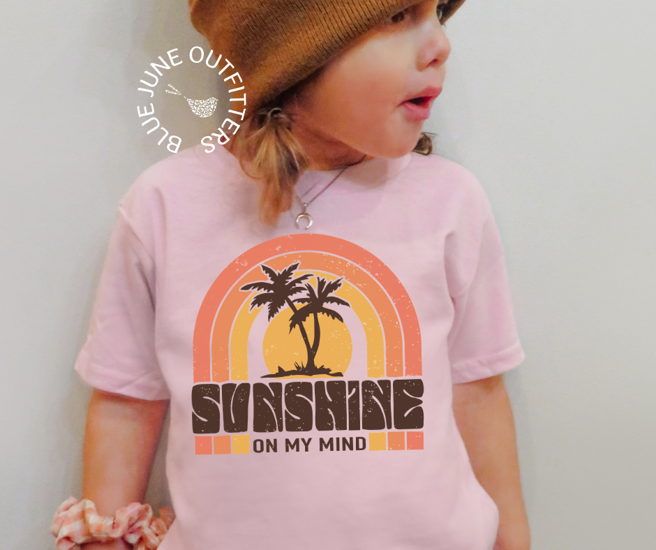 Sunshine On My Mind | Toddler Beach Day Tee