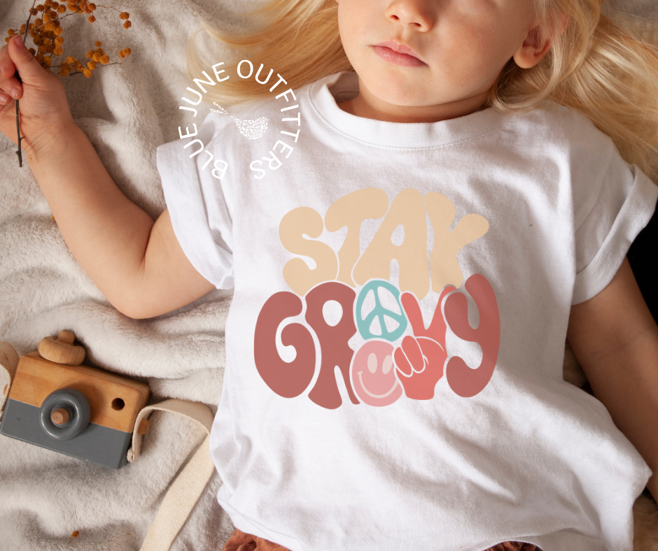 Stay Groovy Boho Toddler Tee