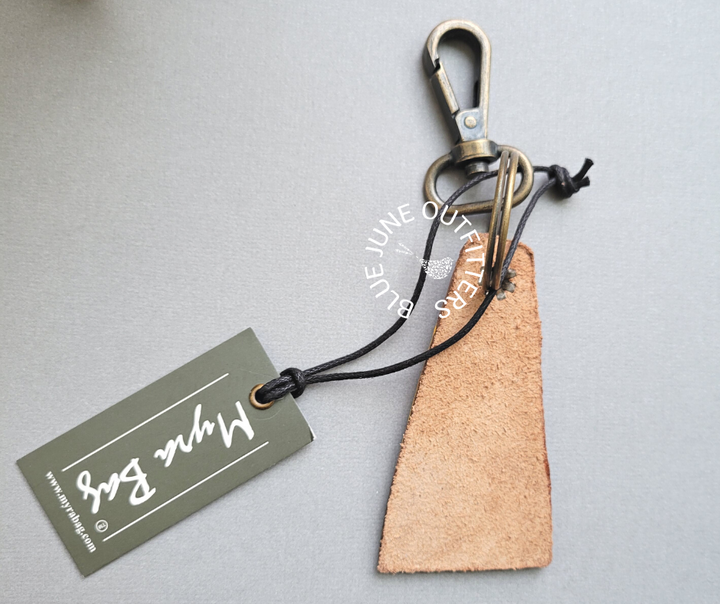 Leather Sunflower Key Chain by Myra Bag