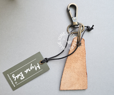 Leather Sunflower Key Chain by Myra Bag