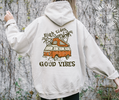 High Tides Good Vibes | Beach Hoodie