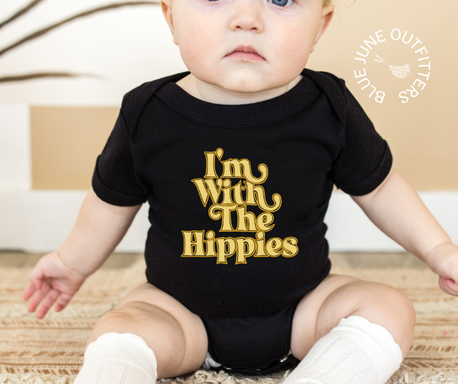 I'm With The Hippies | Boho Baby One Piece