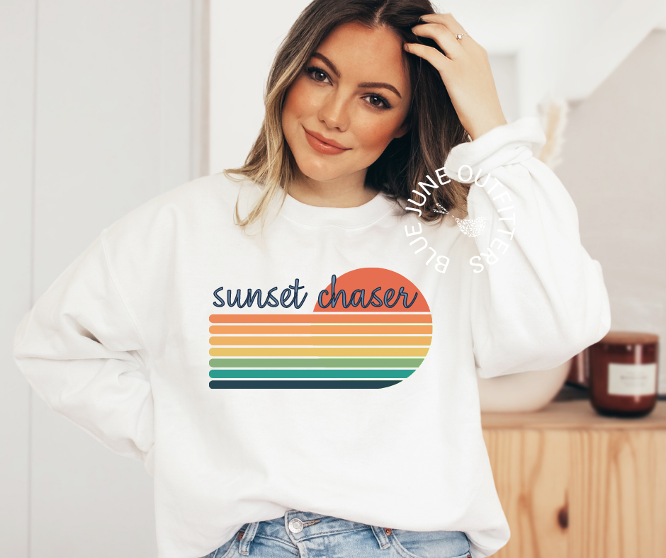 Sunset Chaser | Retro Crewneck Sweatshirt