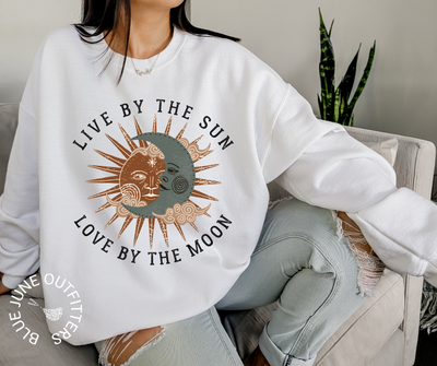 Live By The Sun Love By The Moon | Crewneck Sweatshirt