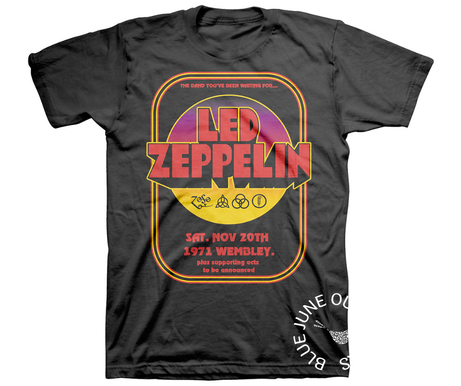 1971 Wembley Led Zeppelin Tee | Officially Licensed