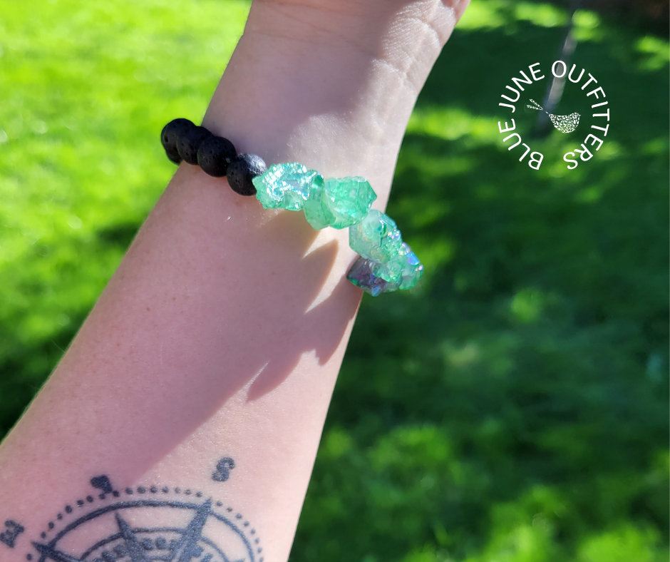 Aura Quartz Stretch Bracelet