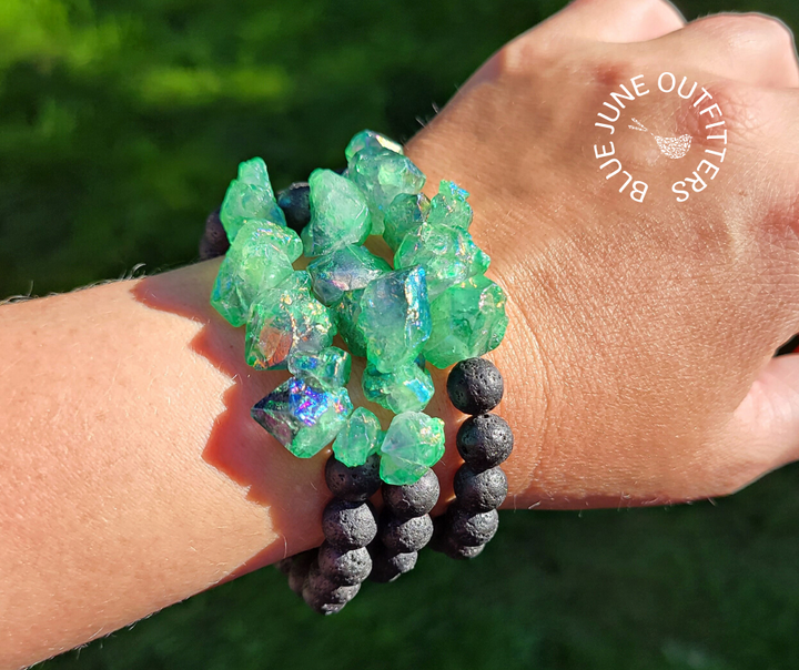 Aura Quartz Stretch Bracelet