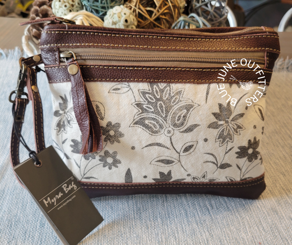 Creamy Petal Pouch by Myra Bag